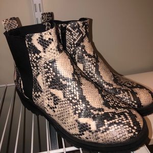 Snake skin boots